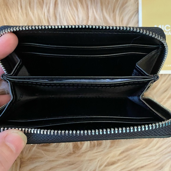 Michael Kors | Jet Set Small Zip-Around Leopard Card Case Wallet - Picture 6 of 10